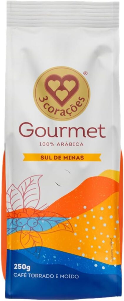 3 Corações Café Torrado e Moído Gourmet Sul de Minas, 250g
